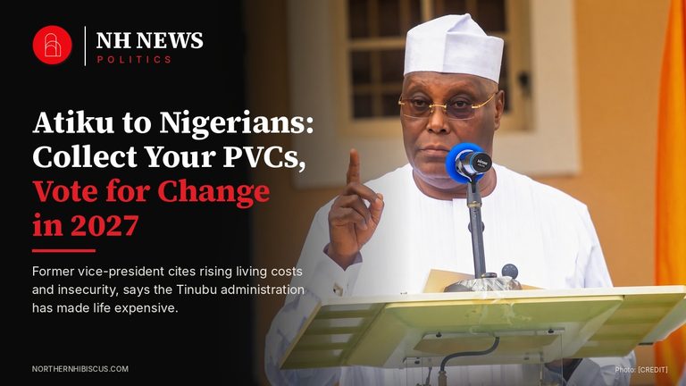 Atiku Urges Nigerians to Collect PVCs Ahead of 2027 Elections